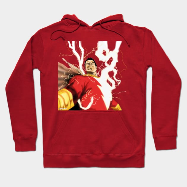 Shazam! magi hero Hoodie by jorge_lebeau